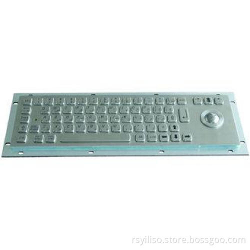 Vandal Proof Metal Kiosk Keyboard Long Stroke With Optical